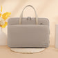 Cream card Chic Padded Laptop Bag for 15.6-Inch Notebooks - Versatile Shoulder Briefcase with Trolley Strap