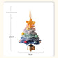 2 Pcs Handmade Crochet Christmas Tree Ornament - Plush Knitted Decoration with Bell - Ideal for Home, Car & Holiday Decor(Style A)