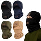 Khaki Outdoor Thermal Fleece Balaclava - Windproof Cycling Hat & Neck Warmer for Winter Sports - Thickened Cold Weather Face Mask Hood