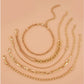 A Silver five-piece set Chic Multi-Layered Alloy Bracelet Set - Fashionable Stackable Jewelry