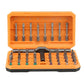 A 42-piece set Orange Insulated Screwdriver Set - Multi-Bit Electrician&