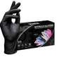 50 Pairs Black Premium Disposable Nitrile Gloves - Powder-Free, Latex-Free & High-Elasticity for Multi-Purpose Use(XL)