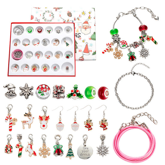 Sliver 44-Piece Assorted Christmas Baubles Set with Elegant Designs in Wooden Gift Box - 3-6cm Decorative Ornaments for Tree, Home & Holiday Display