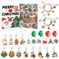 44-Piece Assorted Christmas Baubles Set with Elegant Designs in Wooden Gift Box - 3-6cm Decorative Ornaments for Tree, Home & Holiday Display(RC469-2)