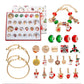 44-Piece Assorted Christmas Baubles Set with Elegant Designs in Wooden Gift Box - 3-6cm Decorative Ornaments for Tree, Home & Holiday Display(RC469-2)