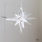 5-PCS Transparent New Christmas Ornament - Starburst Hanging Decor for Tree and Holiday Display