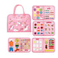 Pink Early Education Learning Board - Felt Activity Board for Toddlers