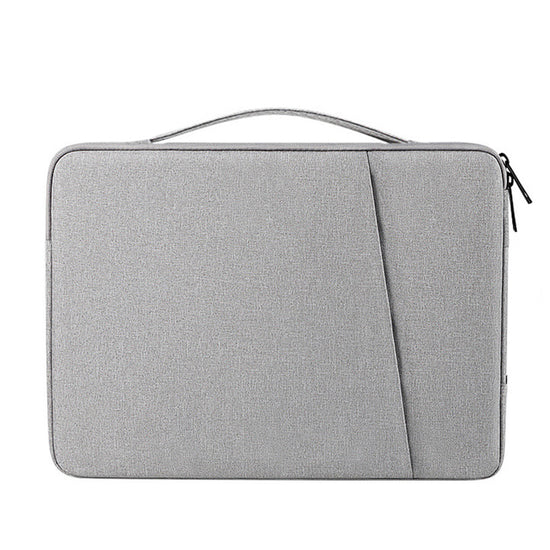 Grey 360° Protective Laptop & Tablet Sleeve with Accessory Organizer - Water-Repellent Carrying Case