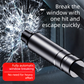Red 2-in-1 Emergency Car Escape Tool - Spring-Loaded Window Breaker & Seatbelt Cutter