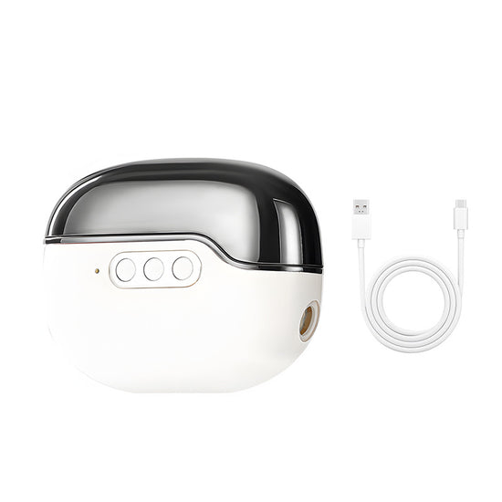 4-in-1 Electric Nail Care Device - Clipper, Grinder, Polisher & UV Sterilizer with Multiple Modes(white)