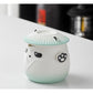 Adorable Panda Design Ceramic Tea Infuser Mug Set - 310ml Travel Crackle Glaze Cup with Lid & Strainer(green)