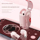 Mini True Wireless Bluetooth 5.3 Earbuds - Heart/Capsule Case, Touch Control, Auto-Connect(purple)