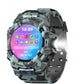 Rugged Outdoor Sport Smartwatch - HD Display, Compass, Flashlight, 100+ Sports Modes, Health Monitoring & Bluetooth Calls(Camouflage gray)