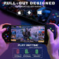 Portable Telescopic Mobile Game Controller - Bluetooth 5.0, iOS/Android/PC Compatible, 400mAh Battery(blue and red)