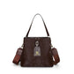 Elegant Textured Bucket Bag - Versatile Shoulder, Handheld & Crossbody Design(brown)