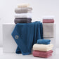 Premium Absorbent Cotton Towel Set - Soft Bath & Hand Towels with Double-Sided Plush(light gray)