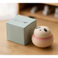 Artisanal Animal-Shaped Ceramic Tea Storage Jar with Gift Box - 140ml Capacity, Textured Finish(Gradient Red)