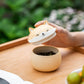 Artisan Ceramic Sealed Storage Jar with Animal Design - Airtight Tea Preservation & Decorative Accent(Gradient Orange)