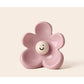 Artistic Floral Smiling Face Vase - Modern Ceramic Decor with Gloss Finish(pink)