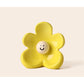 Artistic Floral Smiling Face Vase - Modern Ceramic Decor with Gloss Finish(Osmanthus yellow)