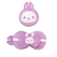 2-in-1 Convertible Eye Mask & Travel Neck Pillow Set - Plush Fabric with Snap Closure(purple)