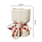 Artisan Handcrafted Ceramic Vase - Minimalist Home Decor with Stable Base(white)