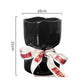 Artisan Handcrafted Ceramic Vase - Minimalist Home Decor with Stable Base(black)