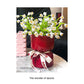 Artisan Handcrafted Ceramic Vase - Minimalist Home Decor with Stable Base(Paintings)