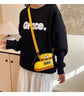Adjustable Silicone Crossbody Bag - Multi-Way Lightweight Purse with Spacious Design(black)