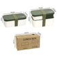 Eco - Friendly Lunch Box - Portable with Compartments(green)