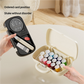 Complete Sewing Kit - Portable with Organized Compartments(white)