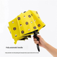 Auto Open/Close 8-Rib Sun & Rain Umbrella - 98cm UV Protection Canopy(navy blue)