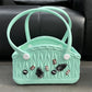 Stylish Handbag - Spacious with Decorative Elements(light green)