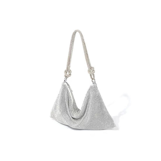 Modern Handbag - Elegant with Decorative Accents(silver)