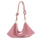 Modern Handbag - Elegant with Decorative Accents(pink)