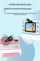 Kids Instant Print Camera - Creative Drawing & Photo Fun with Thermal Printing(Blue+32GB memory card)