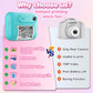 Kids Multi-Functional Camera Toy - Instant B&W Printing & Creative Stickers(purple)