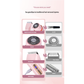 Dual-Head Electric Hair Trimmer - IPX7 Waterproof Body Groomer with Type-C Charging(pink)