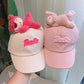 Cute Plush - Decorated Baseball Cap(white)