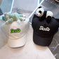 Cute Plush - Decorated Baseball Cap(khaki)