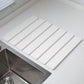 Folding Diatomaceous Earth Countertop Drain Mat - Quick Dry, Non-Slip & Easy Clean Absorbent Pad(white)