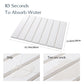 Folding Diatomaceous Earth Countertop Drain Mat - Quick Dry, Non-Slip & Easy Clean Absorbent Pad(white)