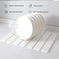 Folding Diatomaceous Earth Countertop Drain Mat - Quick Dry, Non-Slip & Easy Clean Absorbent Pad(white)