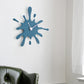 Creative Splatter Design Wall Clock - Silent Movement, Modern Decorative Timepiece(black)