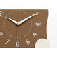 Abstract Modern Wall Clock - Silent Non-Ticking Decorative Clock with Wavy Design & Ceramic Accent(black)