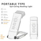 Portable Clip-On LED Reading Light - USB Rechargeable, 3 Color Modes & 5 Brightness Levels(white)