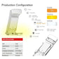 Portable Clip-On LED Reading Light - USB Rechargeable, 3 Color Modes & 5 Brightness Levels(white)