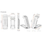 Portable Clip-On LED Reading Light - USB Rechargeable, 3 Color Modes & 5 Brightness Levels(white)