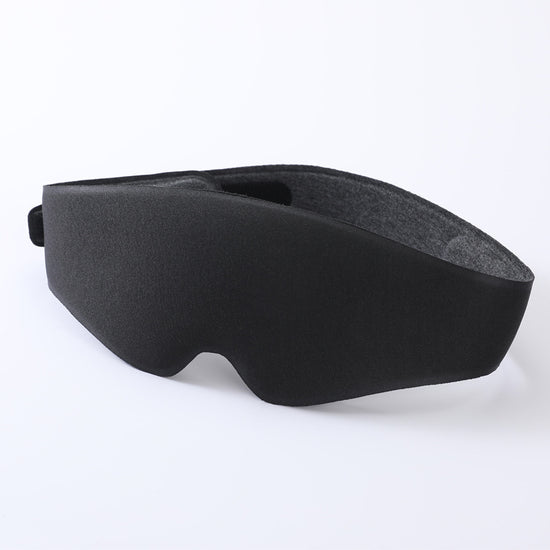 2pcs 3D Contour Blackout Sleep Mask - Ergonomic Eye Mask, Provides Total Darkness and Comfortable Sleep, Adjustable Strap(black)