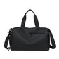 Large Capacity Travel Duffel Bag with Shoe Compartment & Wet Pocket - Multi-Purpose Gym & Weekend Bag(Black)